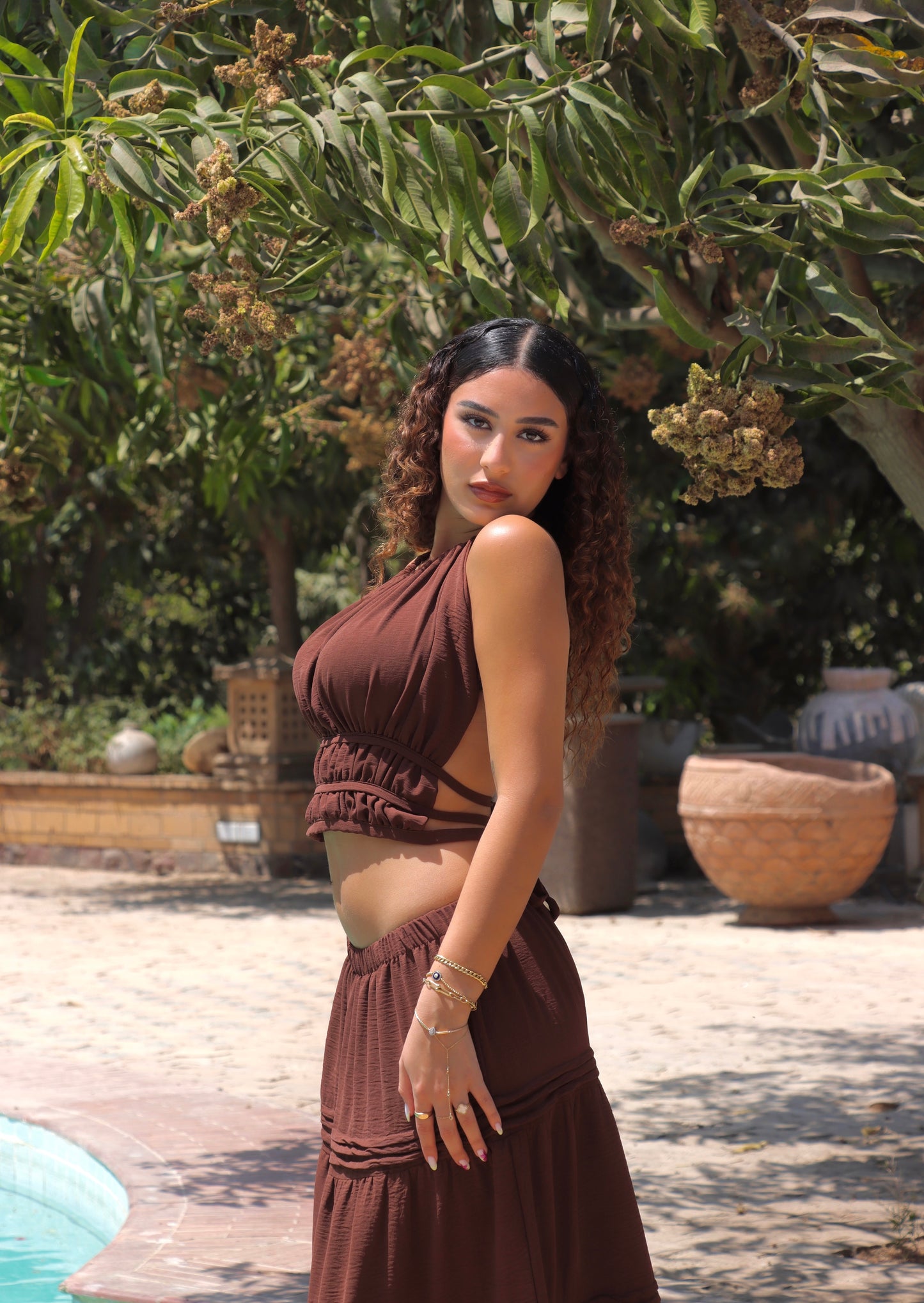 Backless Halter Top