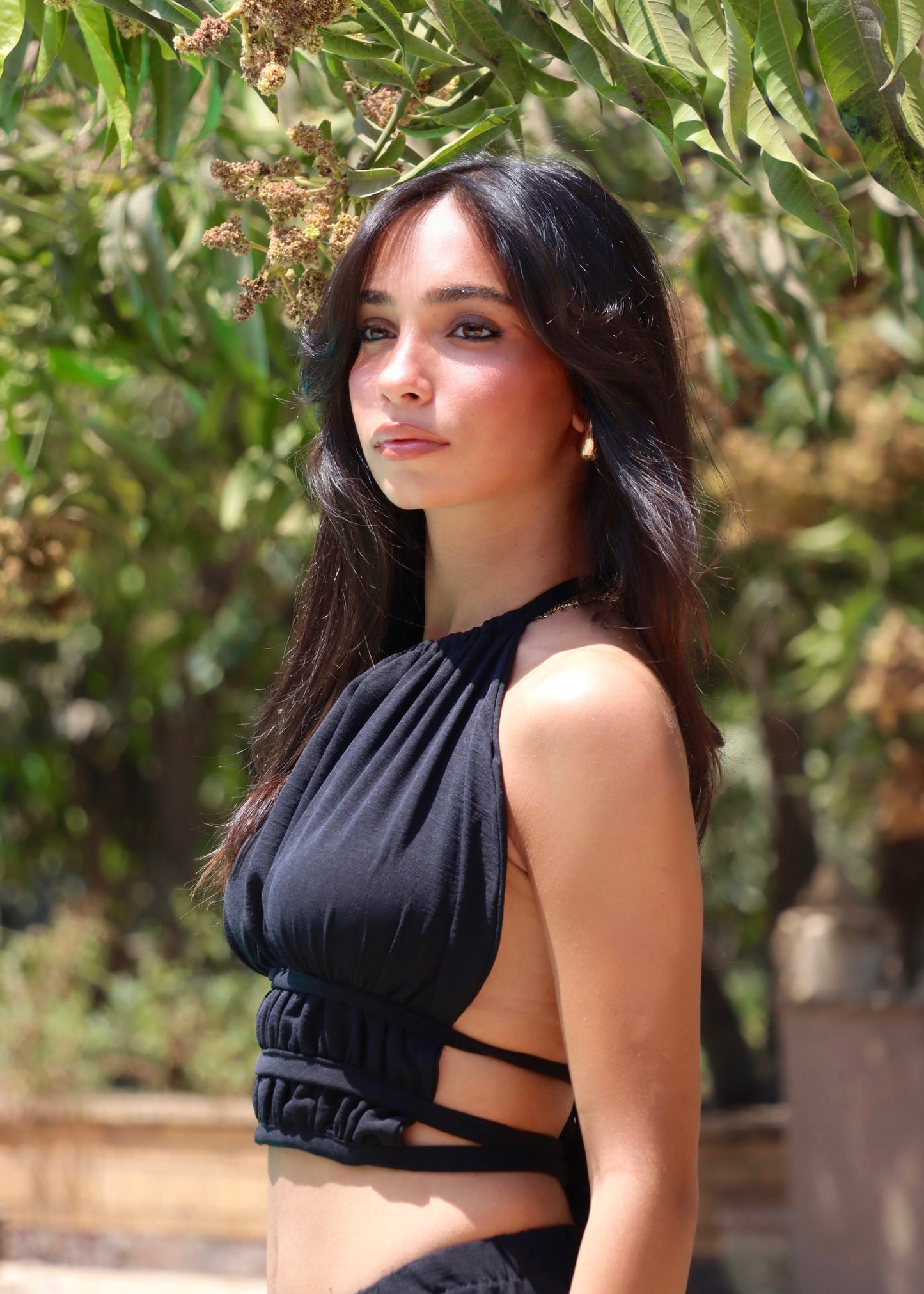 Backless Halter Top