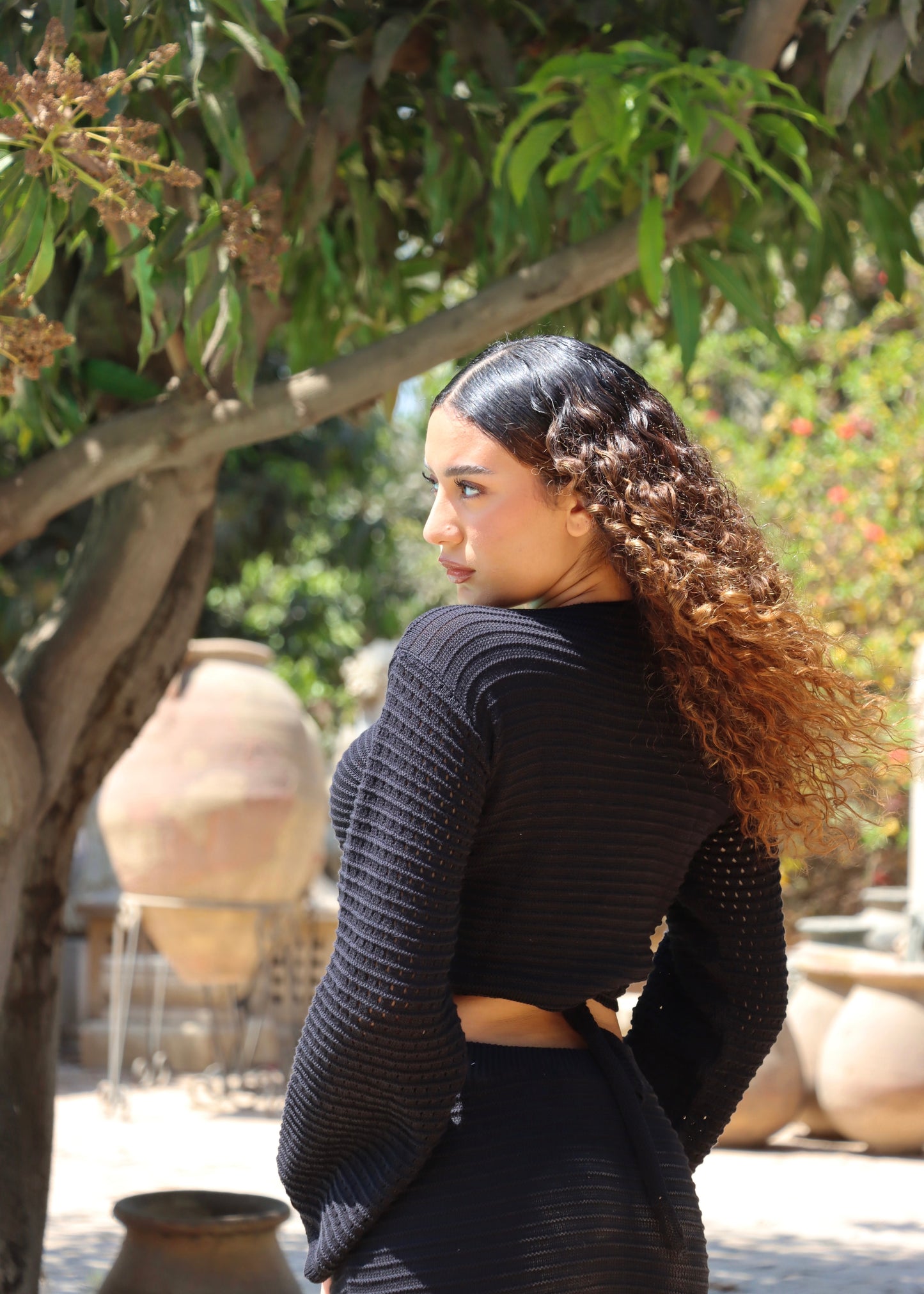 Knitted Sleeved Top