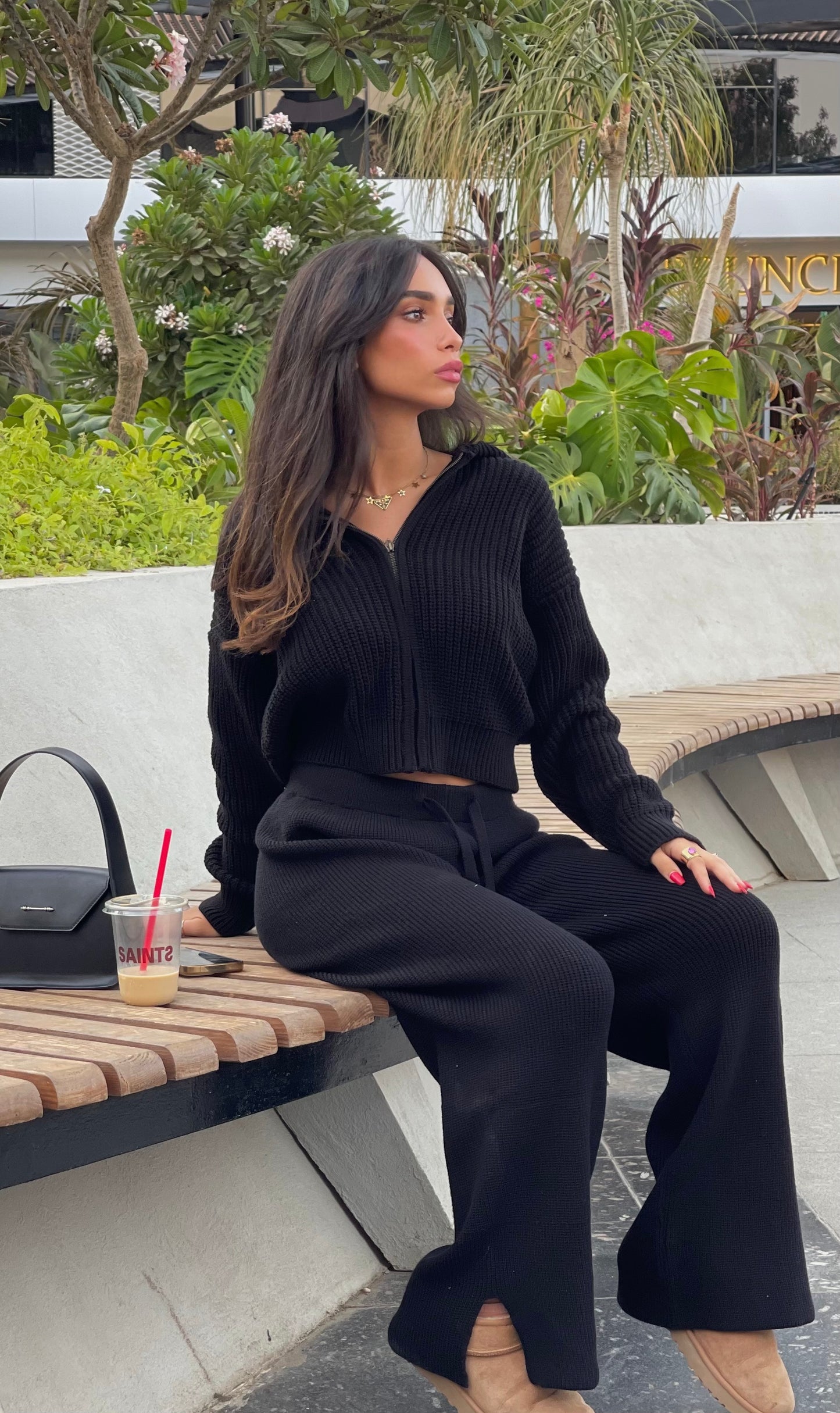Knitted Jacket Set