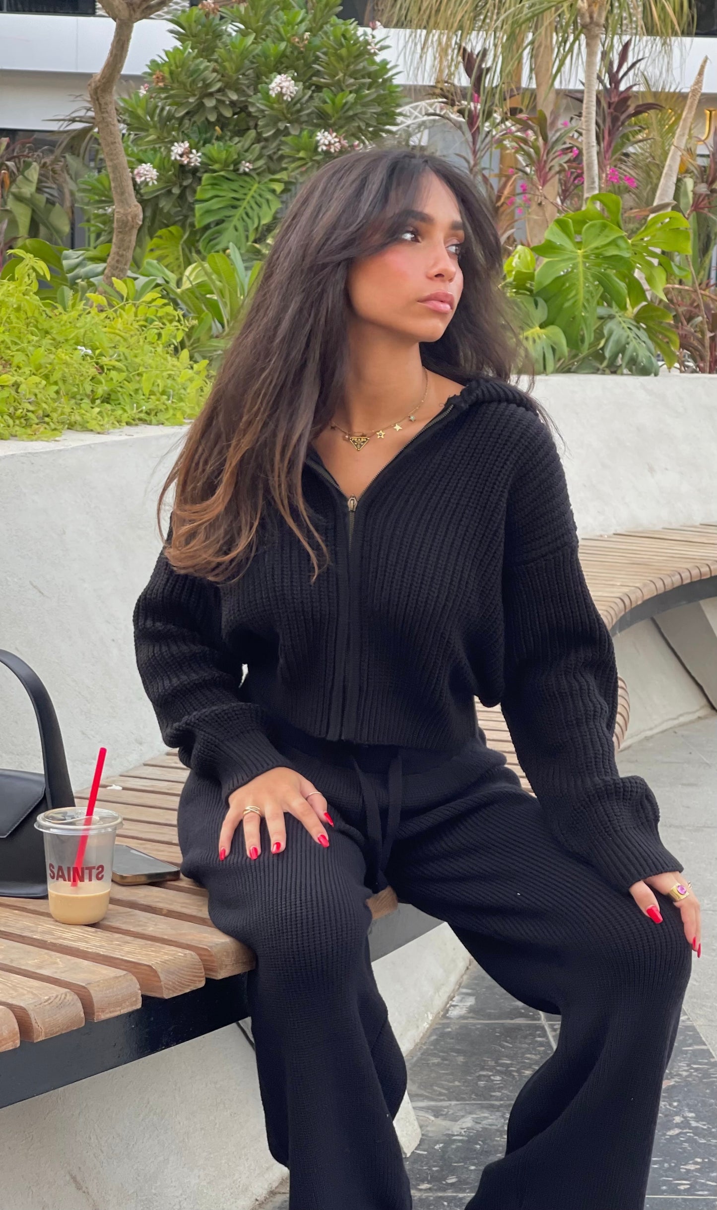 Knitted Jacket Set