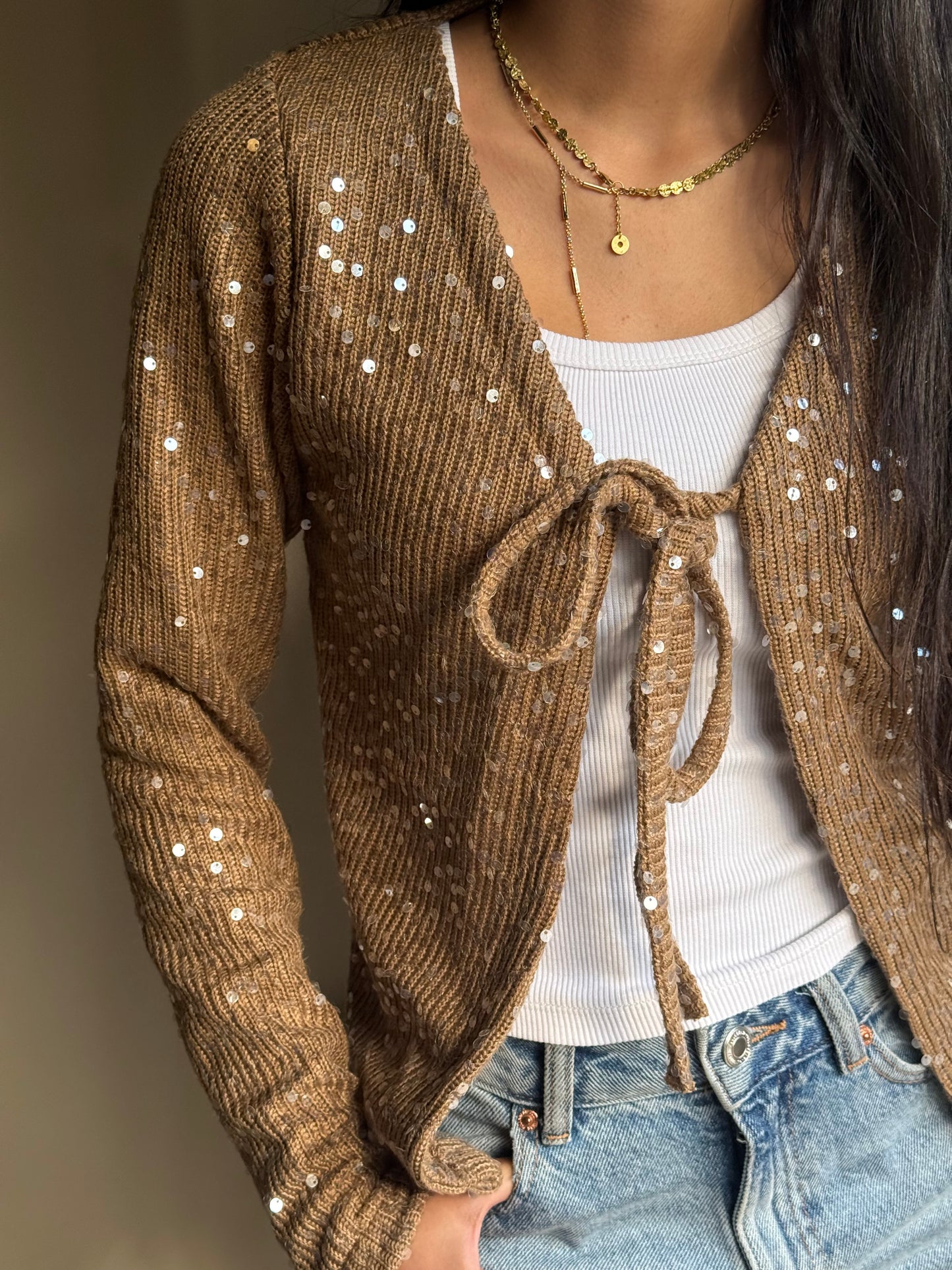 Sequin Cardigan