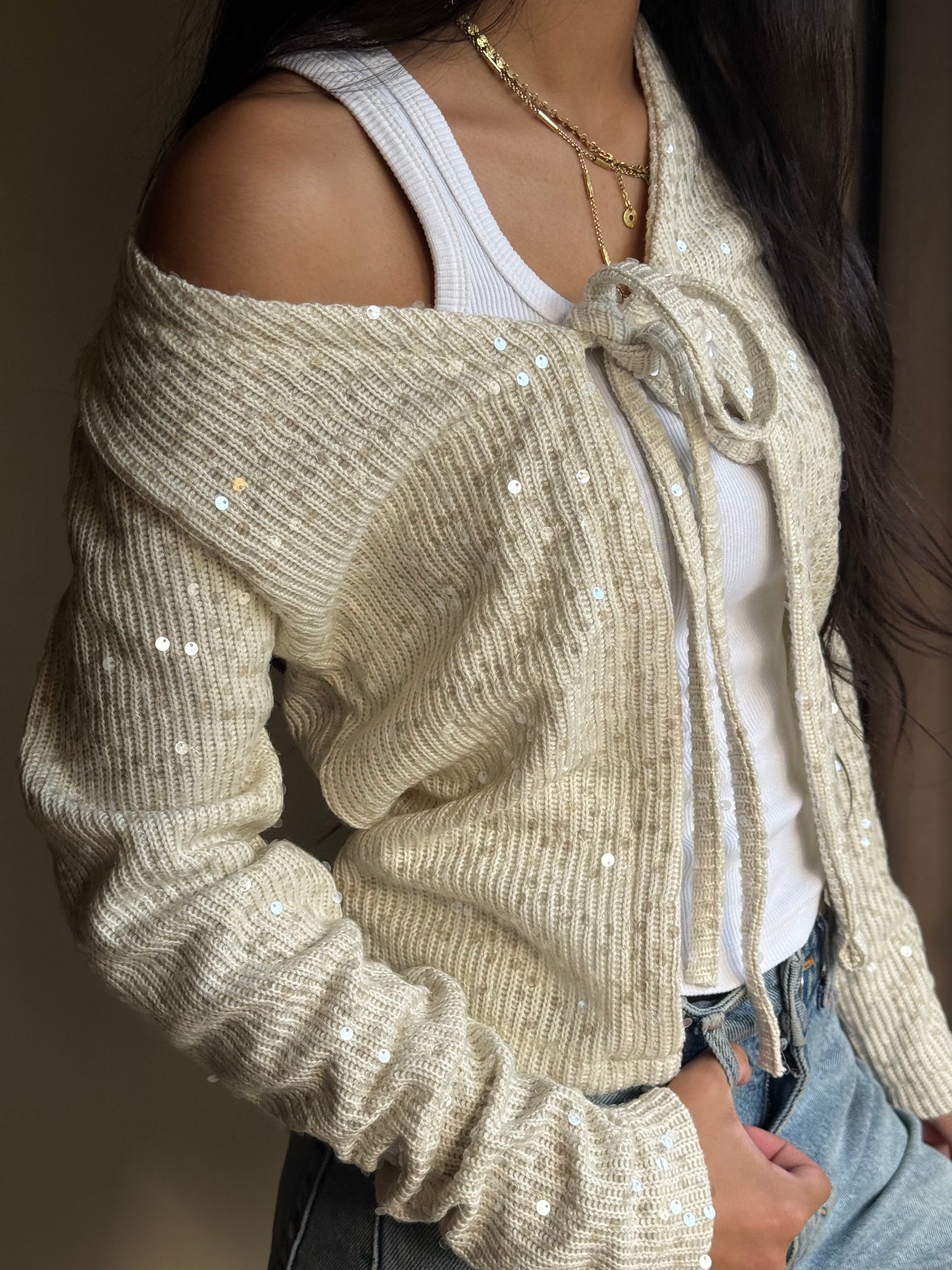 Sequin Cardigan