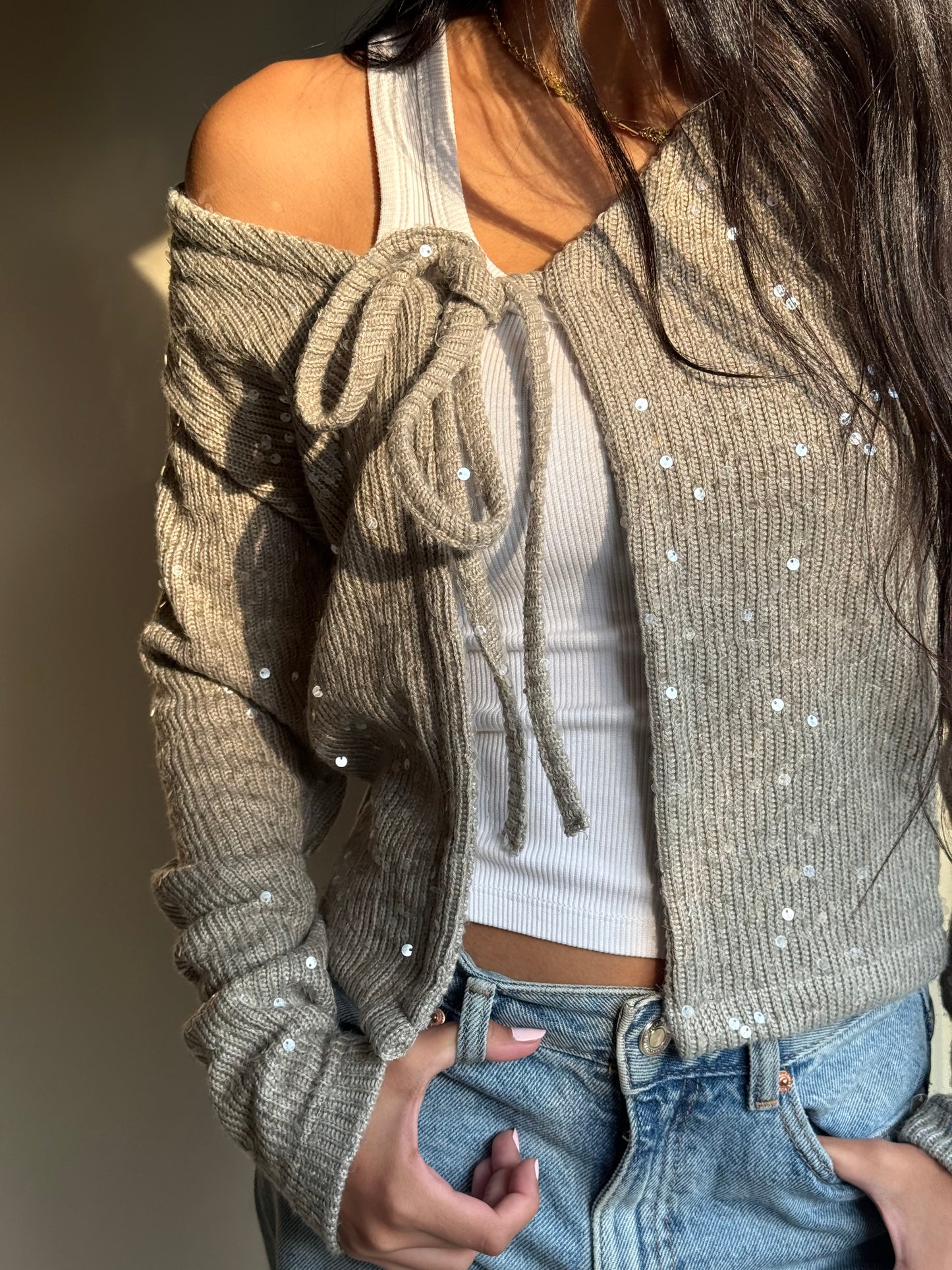 Sequin Cardigan