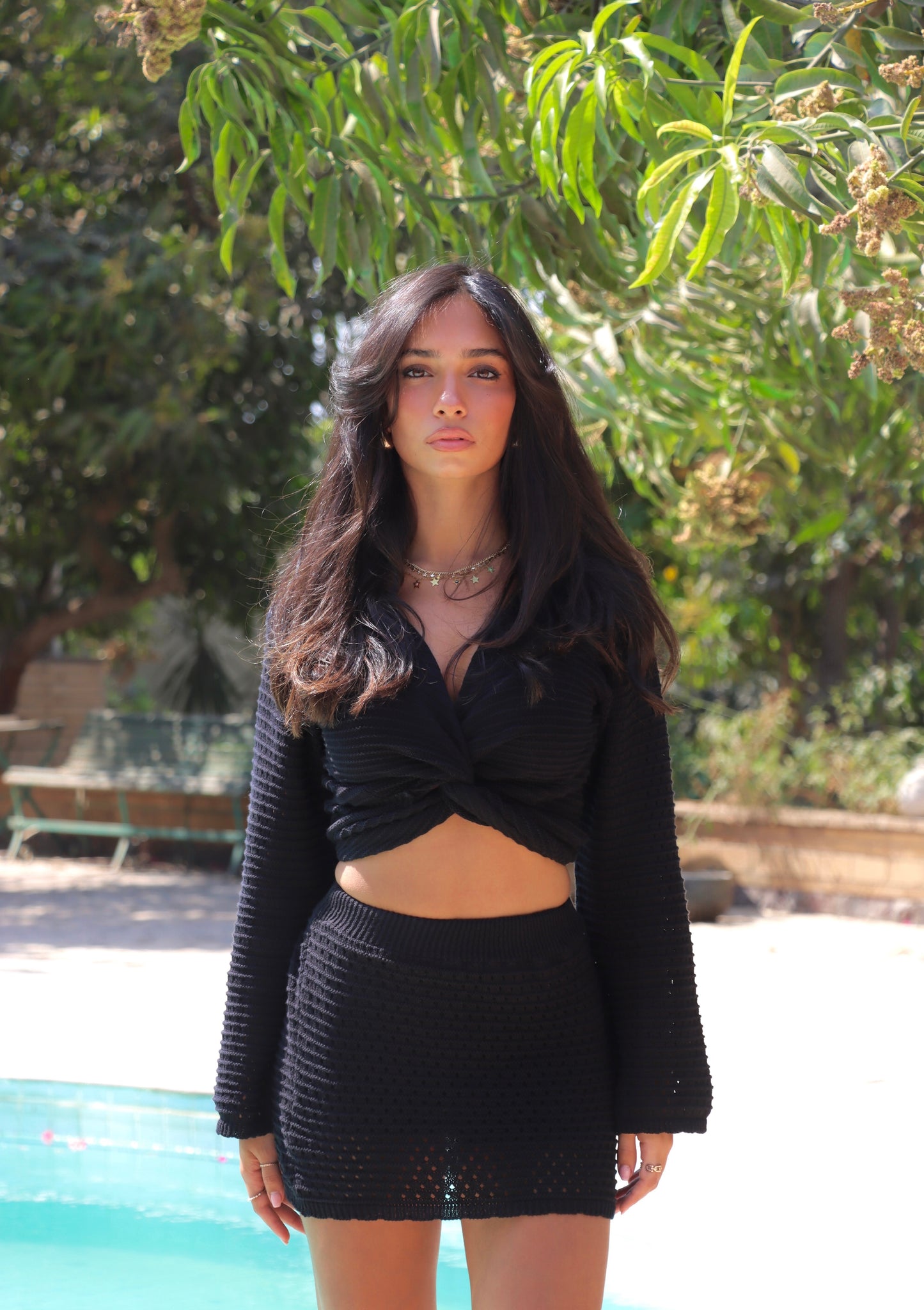 Knitted Sleeved Top