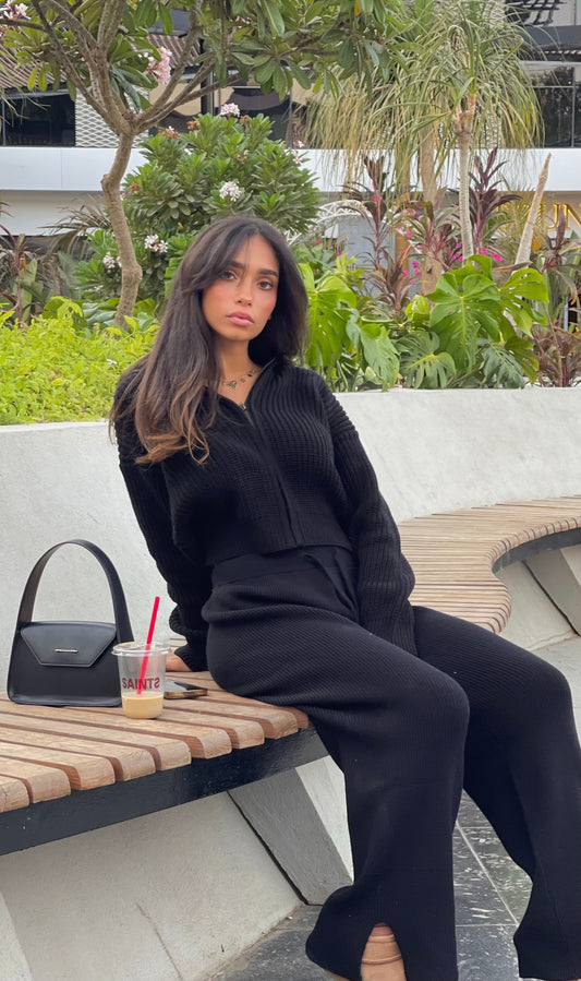 Knitted Jacket Set