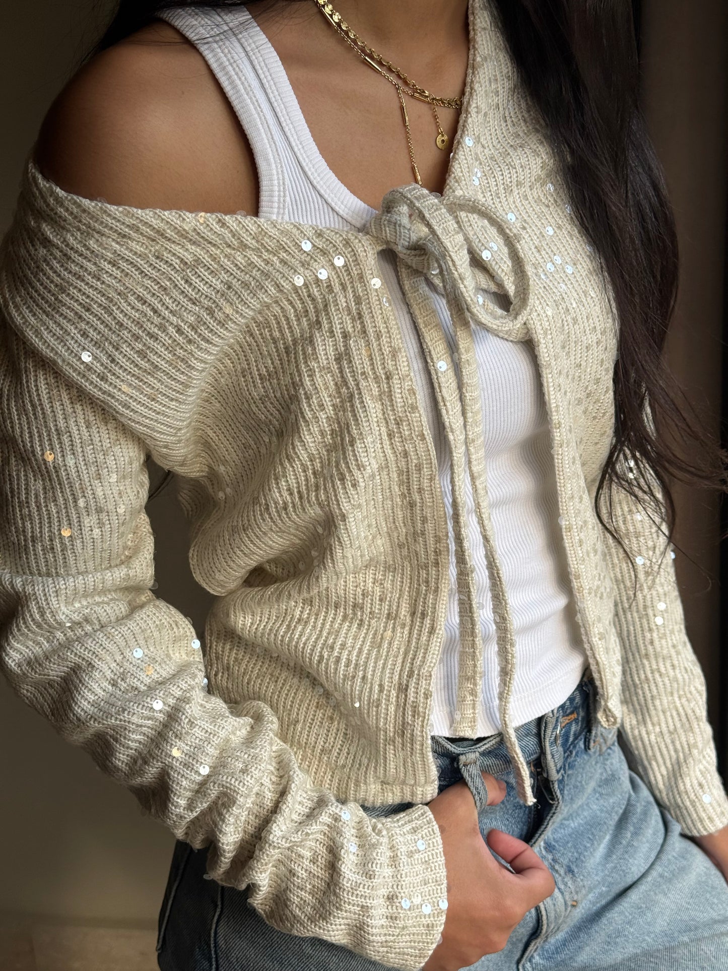 Sequin Cardigan