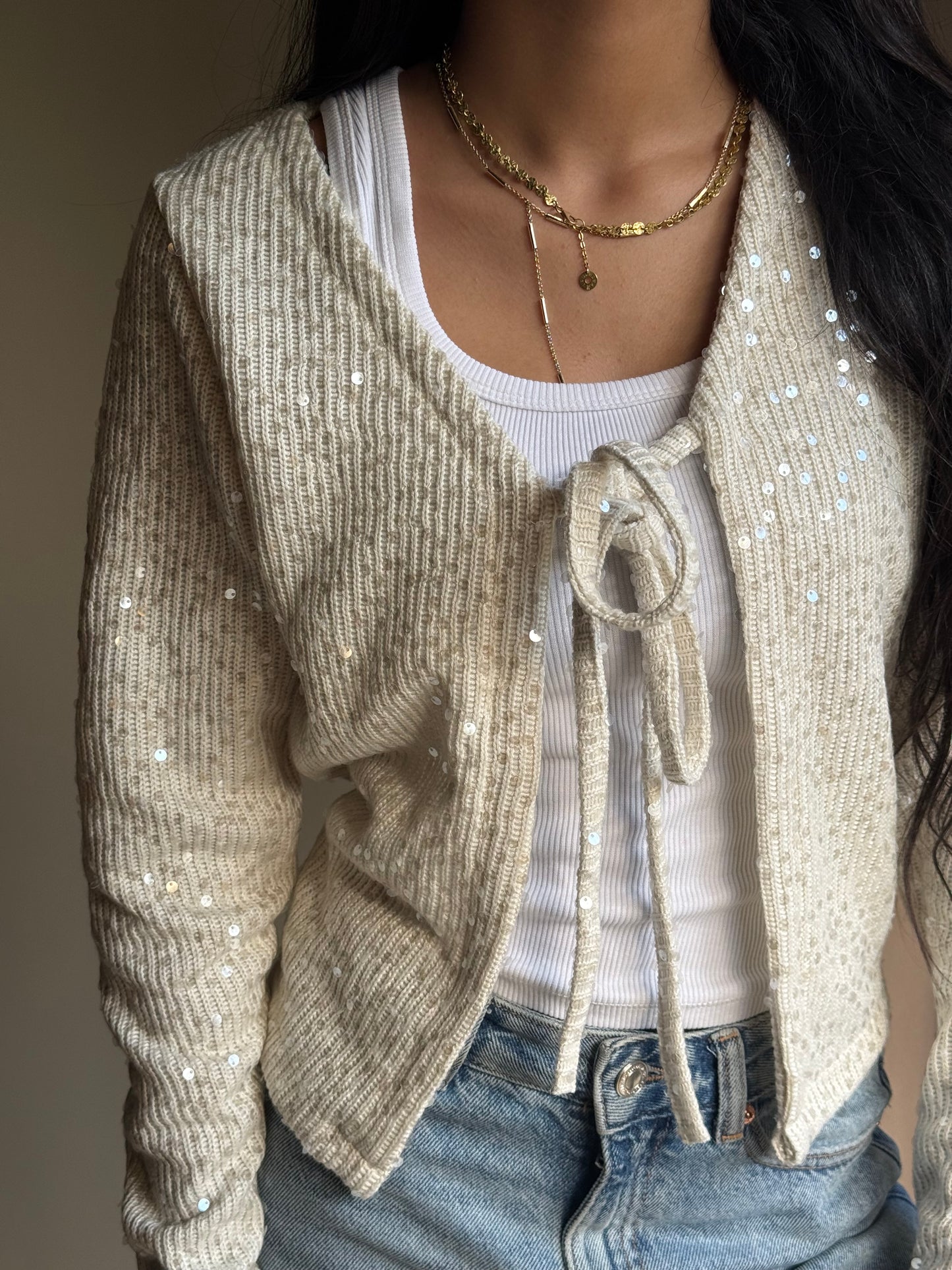 Sequin Cardigan