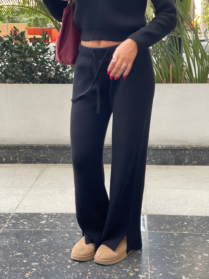 Knitted Wide Leg Pants