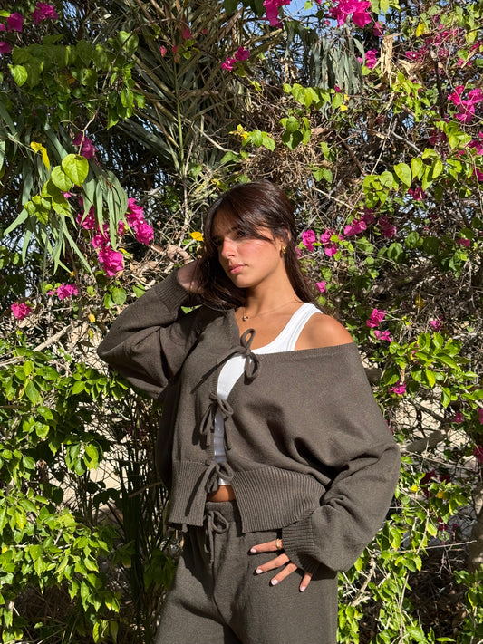 Ribbons Cardigan Set