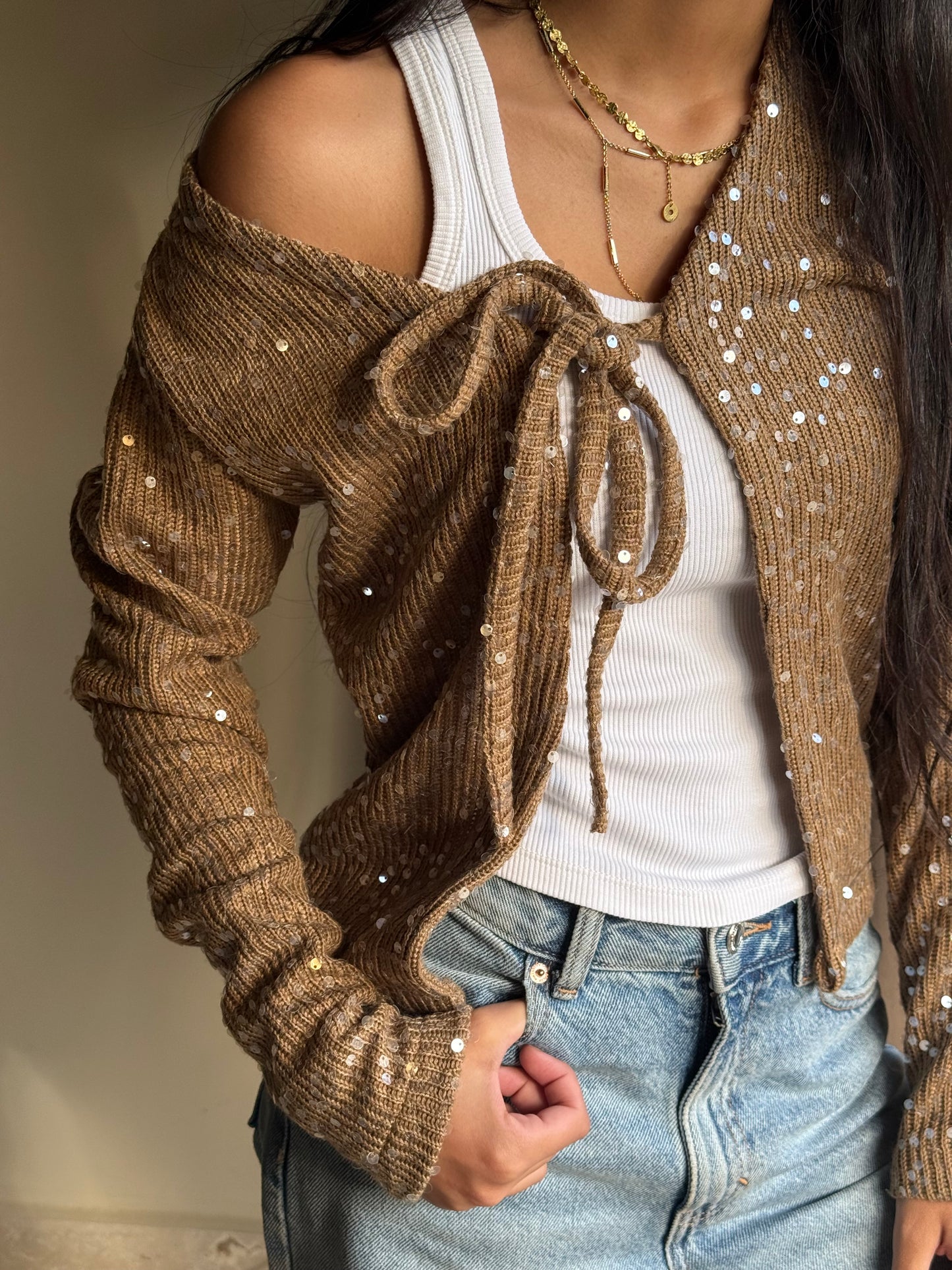 Sequin Cardigan