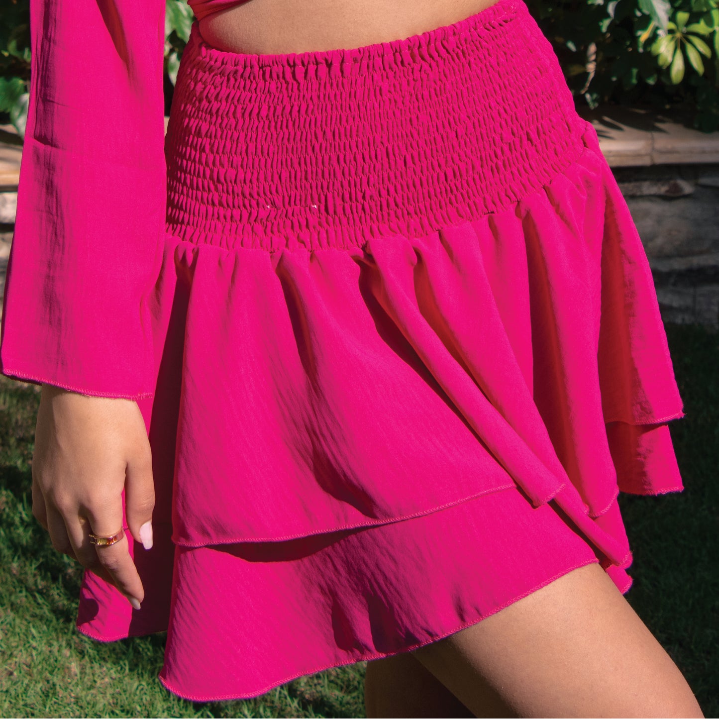 Skirt in Hot Pink