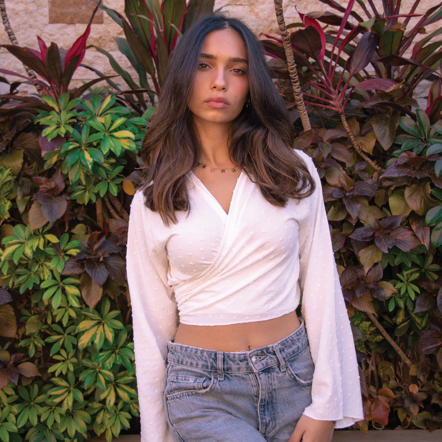 Long Sleeved Top in White